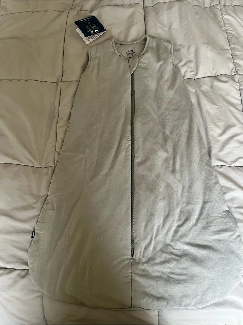 Halo Light Gray Sleeveless Sleepsack Wearable Blanket